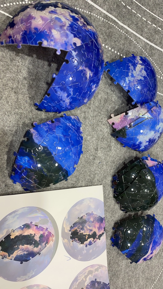 【疫起在家找事做】Pintoo Puzzle Sphere Light立體球型拼圖 @貝大小姐的多元心宇宙