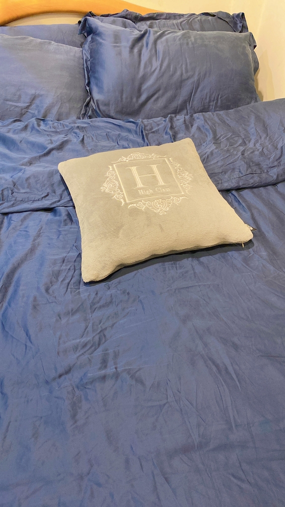 【寢具推薦】HOYACASA禾雅生活館 300織天絲薄被套床包四件組 / 夜空藍 / 法式簡約 @貝大小姐的多元心宇宙