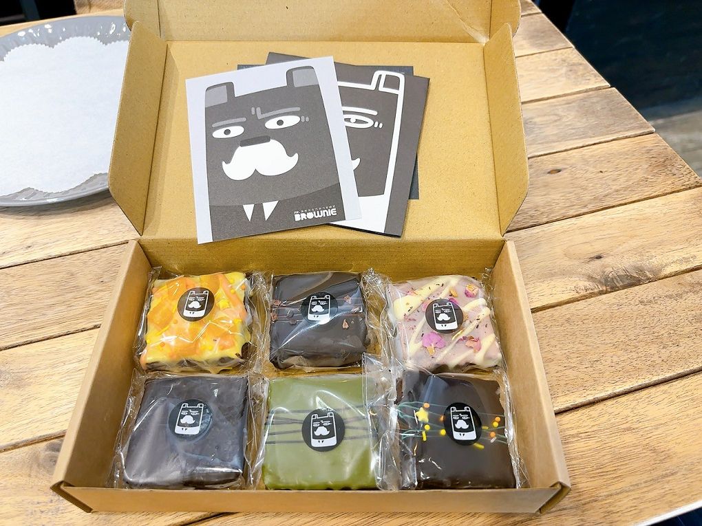 【西門町伴手禮推薦】mr.BROWNIE黑熊先生巧克力布朗尼 視覺系布朗尼依照你想要的甜度，甜進你心裡，甜點控必買！ @貝大小姐的多元心宇宙