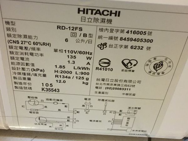 【家電用品開箱文】用紅利點數血拼的 日立除濕機 RD-12FS @貝大小姐的多元心宇宙